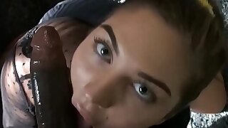 Teen with sexy range of vision gives amazing blowjob