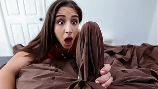 Horny Stepsister Can't Cock a snook at Her Brother's Morning Wood (Abella Danger)